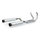 S&S El Dorado エキゾースト クローム ブラック トレーサー エンド キャップ付き 550-0678B S&S El Dorado Exhaust ...