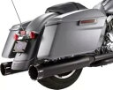S&S Mk45 4.5 インチ スリップオン マフラー ブラック ブラック トレーサー エンド キャップ付き #550-0670 S&S Mk45 4.5