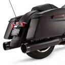 S&S Mk45 4.5 インチ スリップオン マフラー ブラック ブラック トレーサー エンド キャップ付き #550-0625 S&S Mk45 4.5