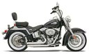 Bassani Xhaust Firesweet ターンアウトエキゾーストシステム クローム #12113D ハーレーダビッドソン Bassani Xhaust Firesweep Turn Out Exhaust System Chrome #12113D Harley Davidson