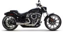 Two Brothers Comp-S 2:1 ターンアウト エキゾースト ブラッシュド ブラック エンド キャップ付き 005-5120199 Two Bro...
