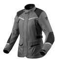 Rev'It Voltiac 3 H2O レディース テキスタイル オートバイ ジャケット グレー/ブラック Rev'It Voltiac 3 H2O Womens Textile Motorcycle Jacket Gray/Black