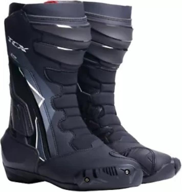 TCX S-TR1 レディース オートバイ ブーツ ブラック/ホワイト パール TCX S-TR1 Womens Motorcycle Boot..