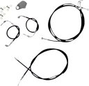 LA Choppers ミニエイプバー用ブラックビニールスタンダードケーブルキット (LA-8157KT-08B) LA Choppers Black Viny...