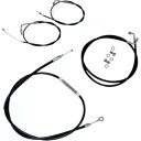 LA Choppers ミニエイプバー用ブラックビニールスタンダードケーブルキット (LA-8100KT-08B) LA Choppers Black Viny...