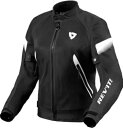 Rev'It Control Air H2O レディース テキスタイル モーターサイクル ジャケット ブラック/ホワイト Rev'It Control Air ...