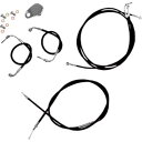 LA Choppers ミニエイプバー用ブラックビニールスタンダードケーブルキット (LA-8051KT-08B) LA Choppers Black Viny...