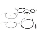 LA Choppers ミニエイプバー用ブラックビニールスタンダードケーブルキット (LA-8321KT-08B) LA Choppers Black Viny...