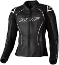 RST S-1 CE レディース レザー オートバイ ジャケット ブラック/ホワイト RST S-1 CE Womens Leather Motorcycle ...