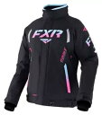 FXR チーム FX ウィメンズ スノー ジャケット ブラック/スカイ E ピンク フェード FXR Team FX Womens Snow Jacket Bl...