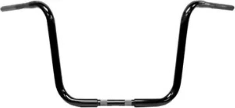 LA Choppers 1.25 インチ トラディショナル ブラック エイプ ハンガー 16 インチ エンドライズ (LA-7310-16B) LA Choppers 1.25