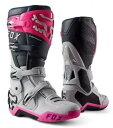 Fox Racing Instinct メンズ MX オフロード ブーツ グレー/ピンク Fox Racing Instinct Mens MX Offroad...