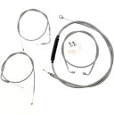 LAチョッパーズ ミニエイプハンドルバー用ステンレススタンダードケーブルキット (LA-8100KT-08) LA Choppers Stainless Sta...