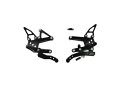 Driven TT ブラック アルミニウム リアセット (DRP-723-BK) Driven TT Black Aluminum Rearsets (DRP-...