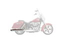 Bassani 4 インチ メガホン クローム スリップオン マフラー ブラック エンド キャップ付き (1D17R) Bassani 4