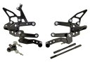 Driven TT ブラック アルミニウム リアセット (DRP-708-BK) Driven TT Black Aluminum Rearsets (DRP-...