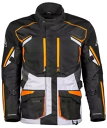 ツアーマスター ハイランダー メンズ 防水オートバイ ジャケット ブラック/オレンジ Tourmaster Highlander Mens Waterproof...