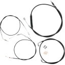 LA Choppers ミニエイプバー用ブラックビニールスタンダードケーブルキット (LA-8310KT-08B) LA Choppers Black Viny...