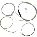 LAチョッパーズ ミニエイプハンドルバー用ステンレススタンダードケーブルキット (LA-8300KT-08) LA Choppers Stainless Sta...