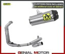 フルエキゾースト キャットアローワークス カーボンエンドキャップ チタン ヤマハ MT-07 2021 Full Exhaust Kat Arrow Works...