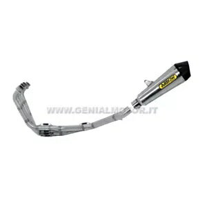 2016 ホンダ CB 650 F スチール アロー Xkone 触媒フルエキゾースト - 2018- 2016 Honda Cb 650 F Steel Arrow Xkone Catalyzed Full Exhaust - 2018-