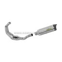 フルエキゾースト触媒付き Arrow Thunder Titan Yamaha Tracer 900 2017 - 2020 Full Exhaust Cata...