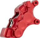 アレンネス 6 ピストン デフ。 11.8インチローター用ボアキャリパー フロント右 レッド #02-229 Arlen Ness Six-Piston Diff. Bore Caliper for 11.8