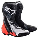 アルパインスターズ スーパーテック R ベンテッド メンズ オートバイ ブーツ ブラック/レッド/ホワイト Alpinestars Supertech R Ve...