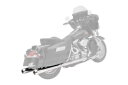 Bassani 4 インチ メガホン クローム スリップオン マフラー クローム エンド キャップ付き (FLH-517) Bassani 4