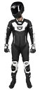Cortech Revo Sport Air メンズ レザー オートバイ 1 ピース スーツ ブラック/ホワイト Cortech Revo Sport Air ...