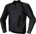 アルパインスターズ ミサイル V3 メンズ レザー オートバイ ジャケット ブラック/ブラック Alpinestars Missile V3 Mens Leather Motorcycle Jacket Black/Black