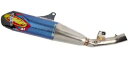 FMF 4.1 RCT チタンブルー スリップオンマフラー カーボンエンドキャップ付き (041611) FMF 4.1 RCT Titanium Blue S...