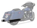Vance & Hines モンスター ラウンド スリップオン マフラー ブラック/クローム エンド キャップ (46780) Vance & Hines Mo...