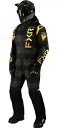 FXR ヘリウム断熱メンズ スノー モノスーツ ブラック チェック柄/インフェルノ FXR Helium Insulated Mens Snow Monosui...