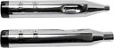 S&S デュアル クローム MK45 スリップオン マフラー ブラック スラスター エンド キャップ付き (550-0664) S&S Dual Chrome ...