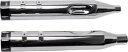 S&S デュアル クローム MK45 スリップオン マフラー ブラック トレーサー エンド キャップ付き (550-0668) S&S Dual Chrome ...