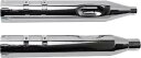 S&S デュアル クローム MK45 スリップオン マフラー、クローム トレーサー エンド キャップ付き (550-0669) S&S Dual Chrome ...