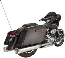 S&S デュアル クローム MK45 スリップオン マフラー、クローム スラスター エンド キャップ付き (550-0620) S&S Dual Chrome ...