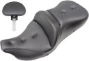 Saddlemen ヒーテッド ロードソファ ピロートップ シート 運転席背もたれ付き (808-07B-181BRHC) Saddlemen Heated Roadsofa Pillow-Top Seat w/Driver Backrest (808-07B-181BRHC)