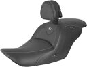 Saddlemen ロードソファ ブラック カーボンルック ヒーター付きシート 背もたれ付き (H23-20-185BRHCT) Saddlemen Roadsofa Black Carbon-Look Heated Seat w/Backrest (H23-20-185BRHCT)