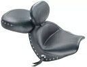 マスタング 2 ピース ワイド ツーリング シート 運転席背もたれスタッド付き (79476) Mustang 2-Piece Wide Touring Seat w/Driver Backrest Studded (79476)