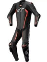 Alpinestars Missile V2 メンズ オートバイ 1ピース レザー スーツ ブラック/レッド Alpinestars Missile V2 Me...