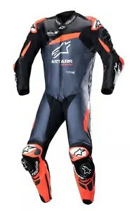 Alpinestars GP Plus V4 メンズ レザー オートバイ 1 ピース スーツ ブラック/レッド/ブルー Alpinestars GP Plus ...