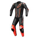 Alpinestars Fusion メンズ オートバイ 1 PC レザー スーツ ブラック/レッド 58 ユーロ Alpinestars Fusion Men...