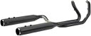 S&S デュアル ステンレス ブラック 2-1 El Dorado フルエキゾースト システム (550-0679B) S&S Dual Stainless S...