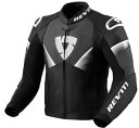 Rev'It Argon 2 メンズ レザー オートバイ ジャケット ブラック/ホワイト Rev'It Argon 2 Mens Leather Motorcy...