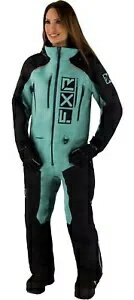 FXR リクルート ライト 23 ウィメンズ スノー モノスーツ セージ/ブラック FXR Recruit Lite 23 Womens..