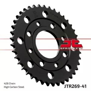 Kymco Zing 125 1997-2001 JT ブラック リア スプロケット 41T 428 JTR269.41- Kymco Zing 125 1997-2001 JT Black Rear Sprocket 41T 428 JTR269.41-