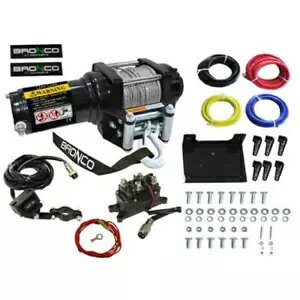 ブロンコ ATV ジェネレーション I ウインチ 3500 ポンドスチールケーブル付き Bronco ATV Generation I Winch 3500 Lb. with Steel Cable
