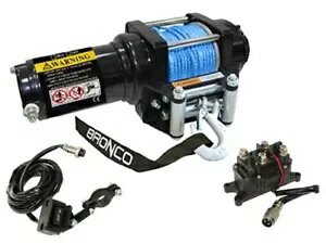 ブロンコ ATV ジェネレーション II ウインチ 3000 ポンド合成ロープ付き Bronco ATV Generation II Winch 3000 Lb. with Synthetic Rope